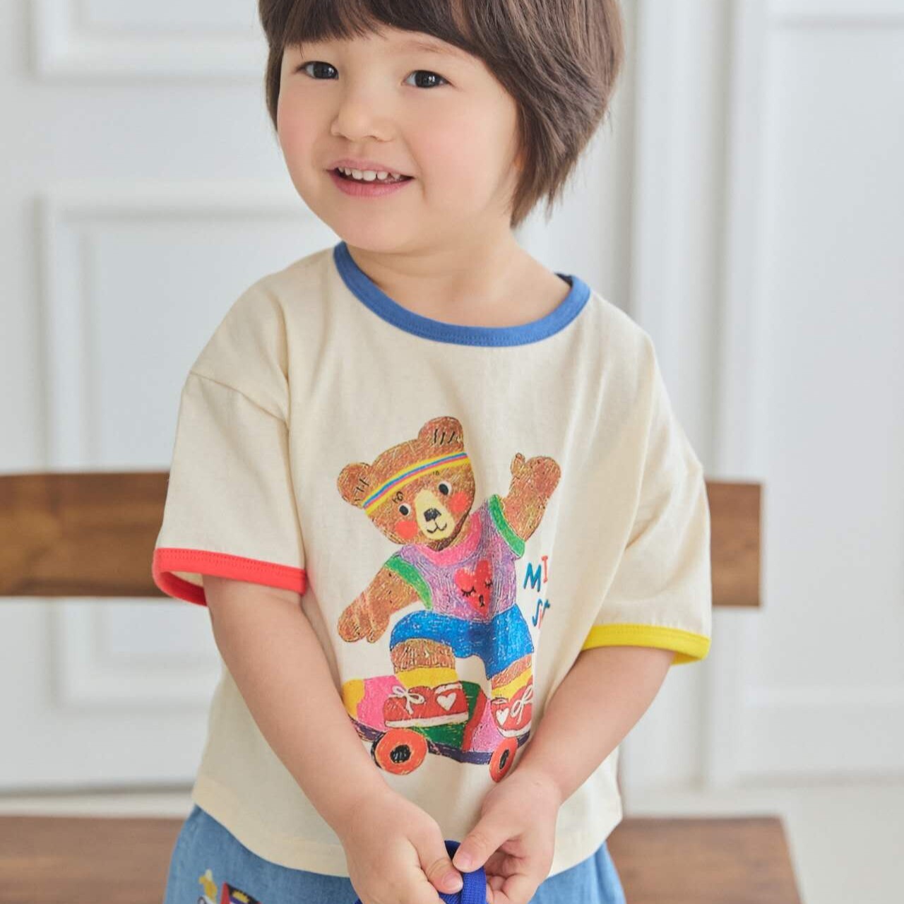 90-130 MICO 滑板小熊上衣