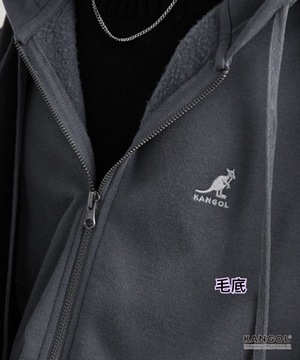 260328  Time sale Kangol 毛底Zip Jacket / 多色