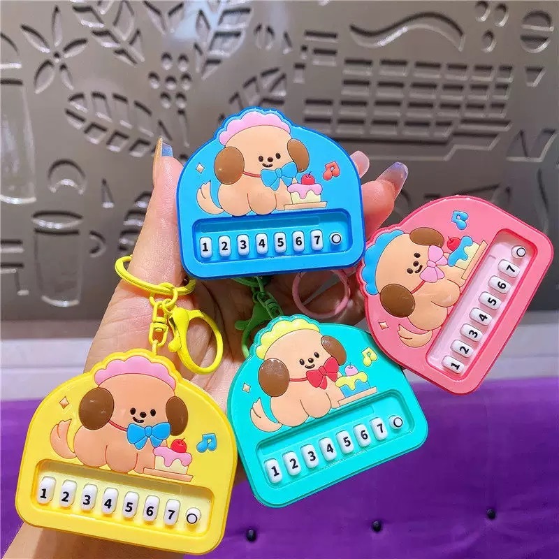 音乐琴 钥匙扣 颜色图案随机