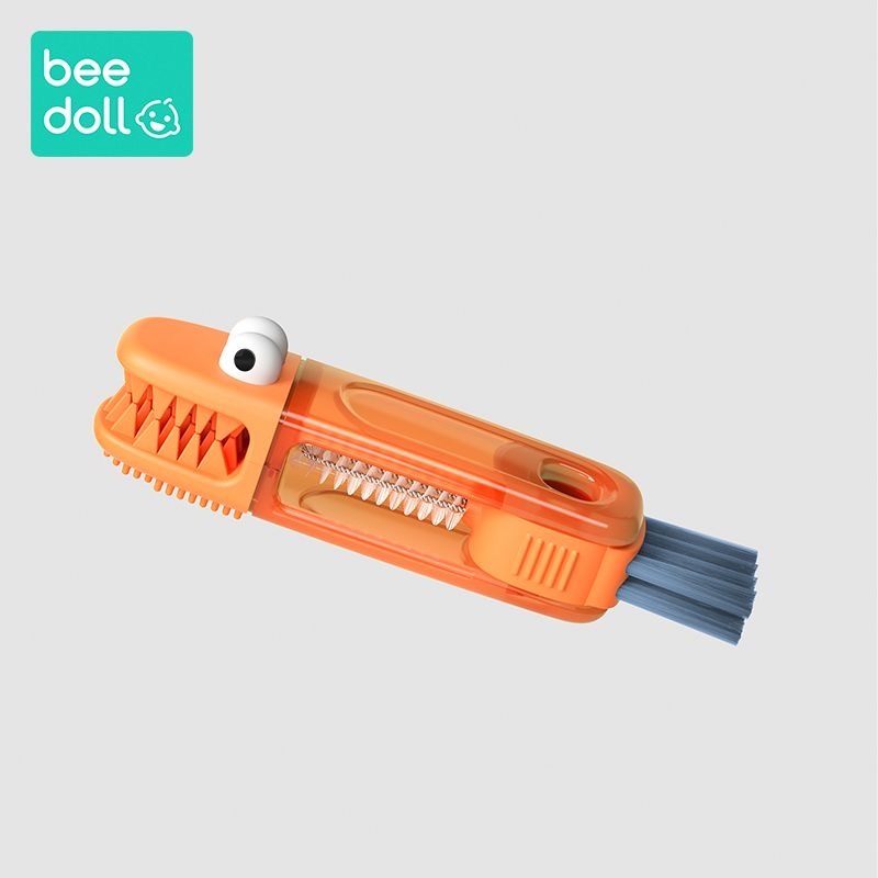 小鳄鱼 杯刷杯口奶瓶 去污神器 颜色随机