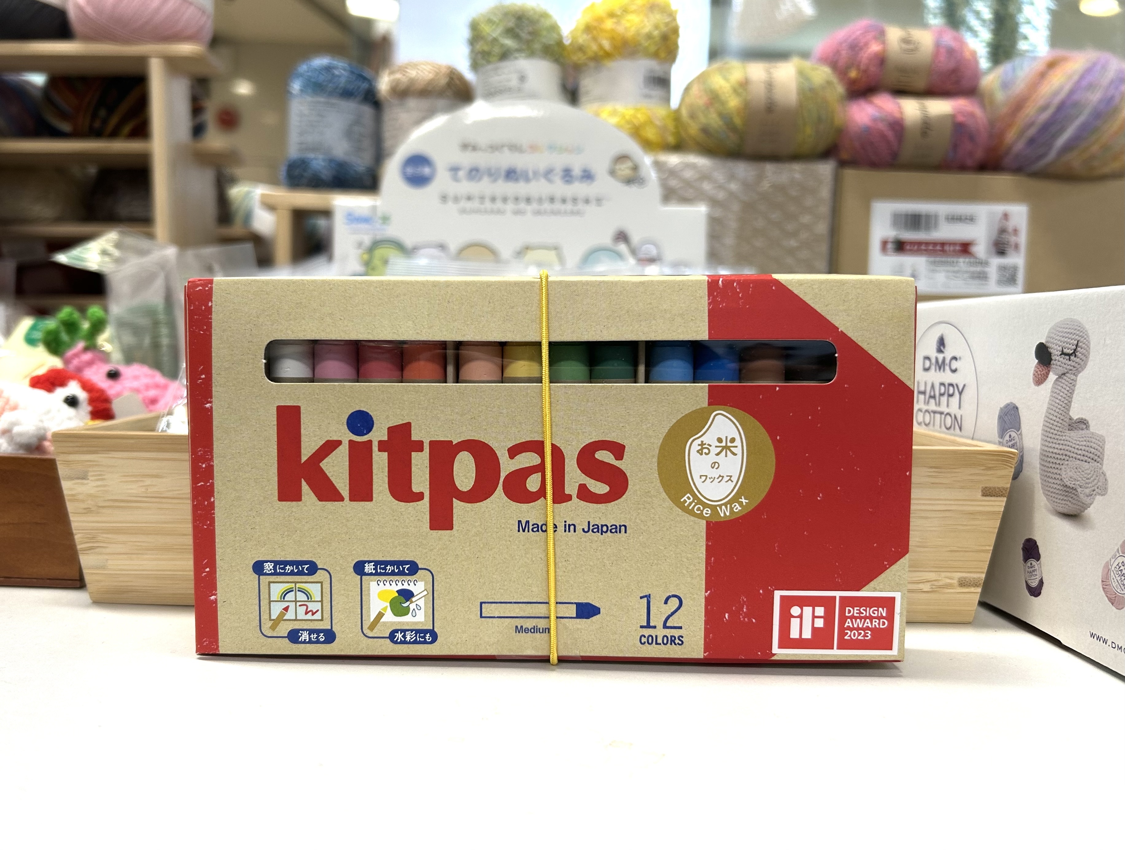 ！New ! Kitpas 大米製安全蠟筆