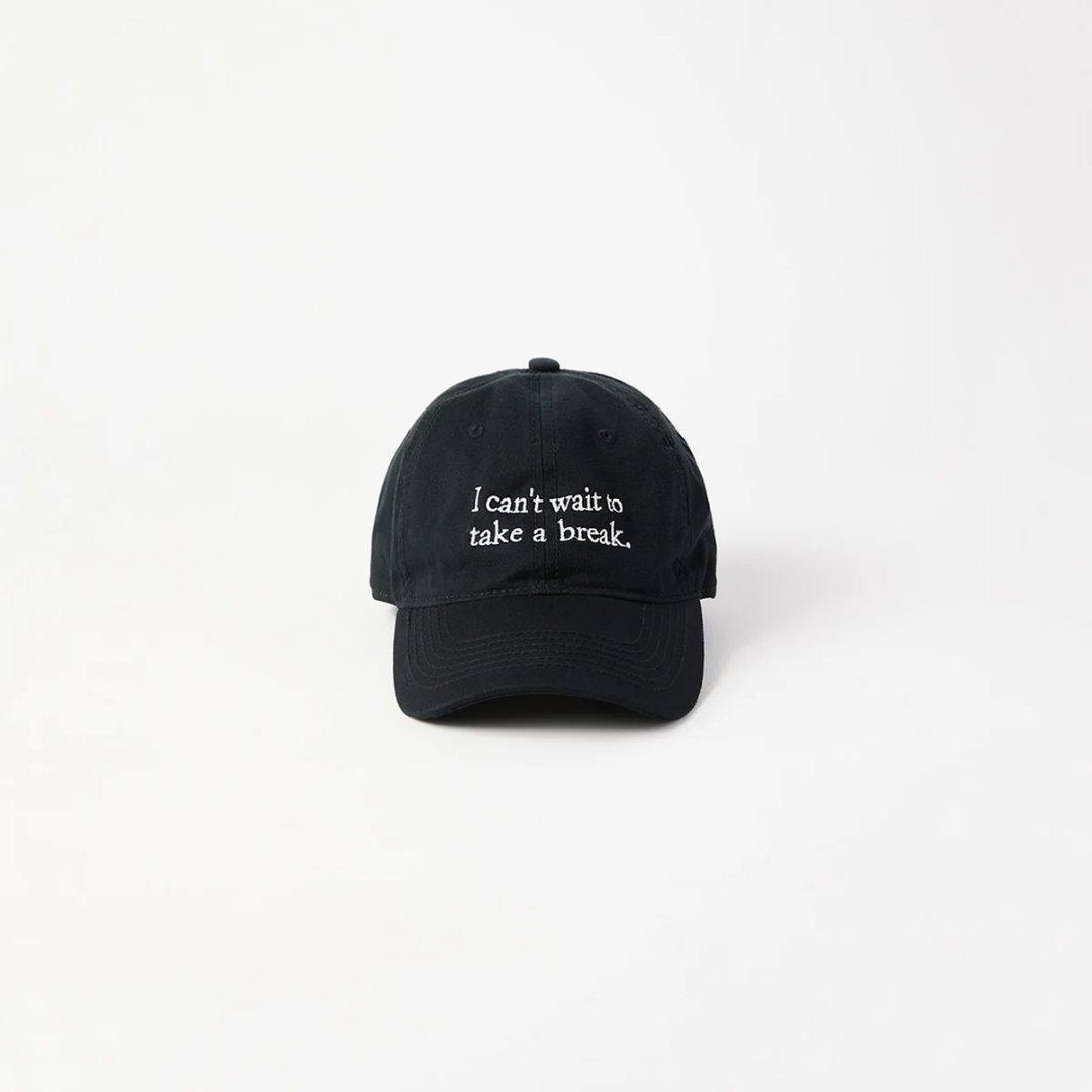 Take a break Cap 刺繡字樣棒球帽