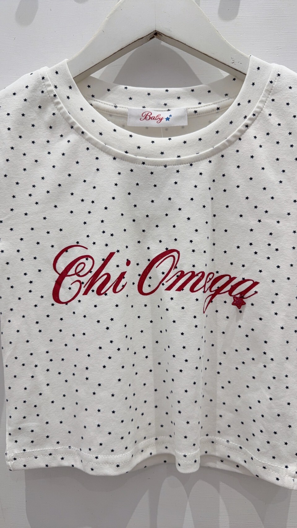 廠商自訂款美式小星星短版上衣