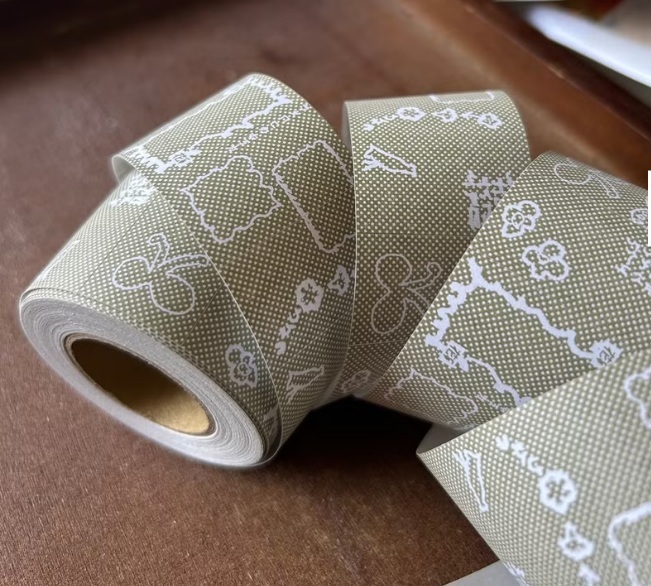 何包蛋．點點綠草 標籤貼紙卷 <整捲/分裝>