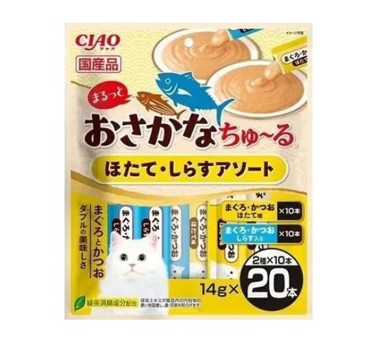 CIAO 什錦口味 扇貝+銀魚 (14gx20支裝)