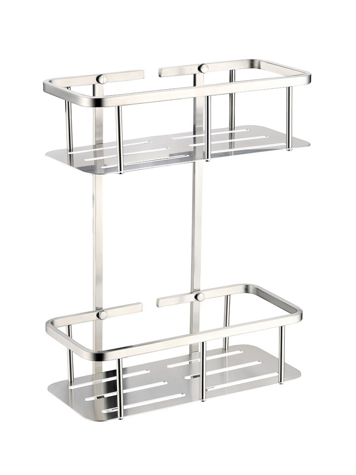 H1DA-6400不銹鋼雙層平底四角籃