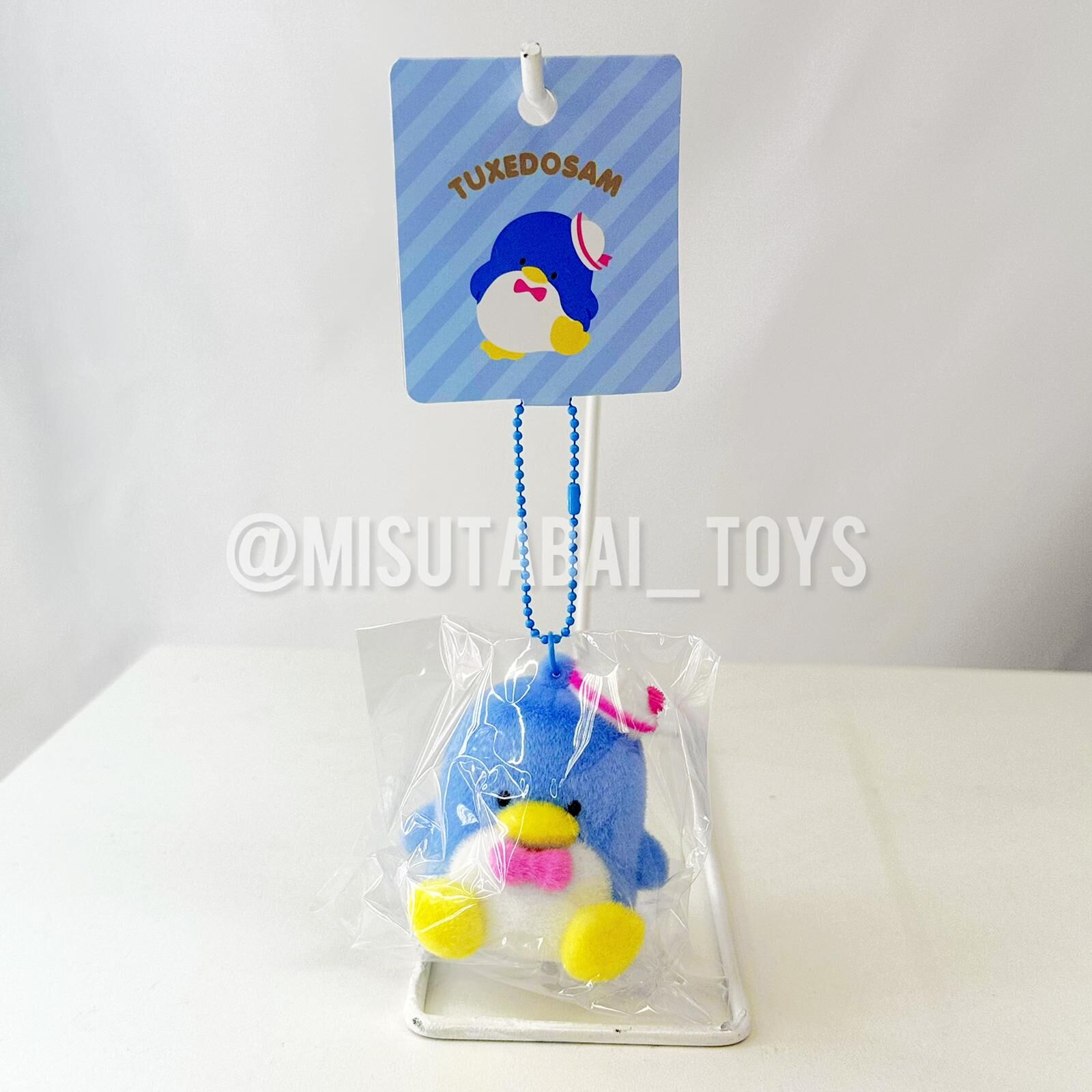 Sanrio Flocked Figure Mascot Keychain - Tuxedo Sam