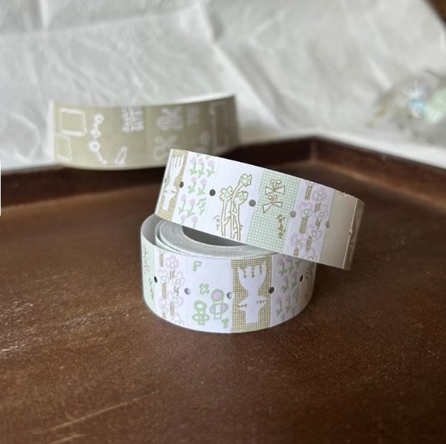 何包蛋．田野小花 標籤貼紙卷 <整捲/分裝>