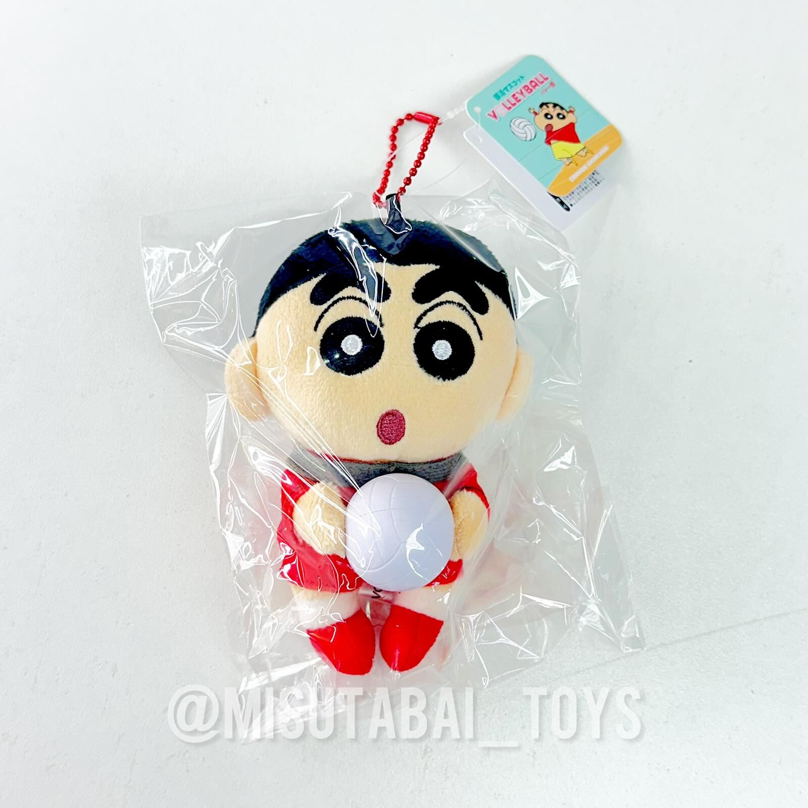 蠟筆小新社團吉祥物毛絨掛件（排球社）
