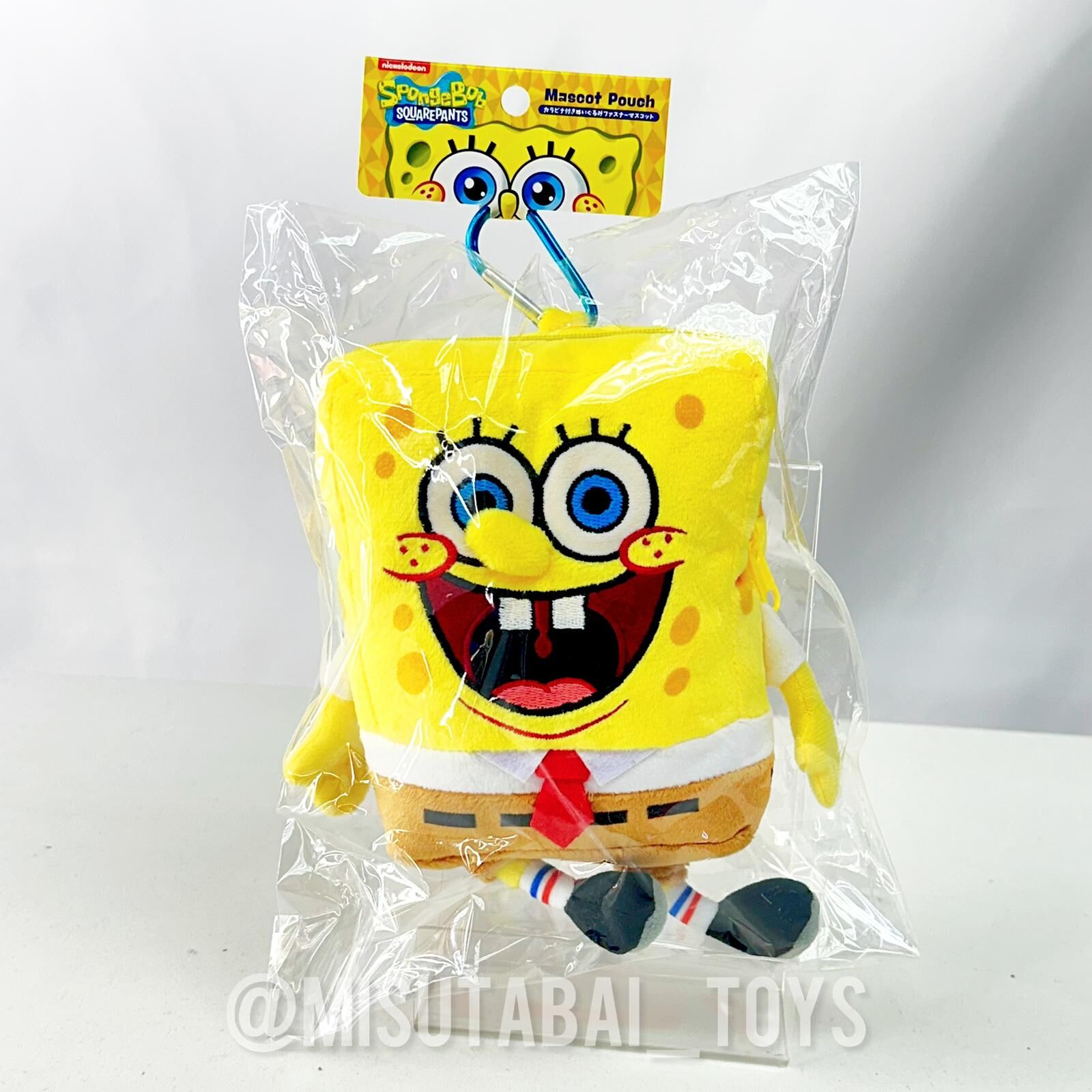 SpongeBob Plush Zipper Mascot with Carabiner