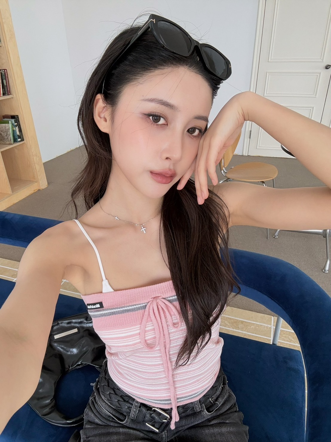 M09 丹耐回憶 條紋spring top(附bra top)