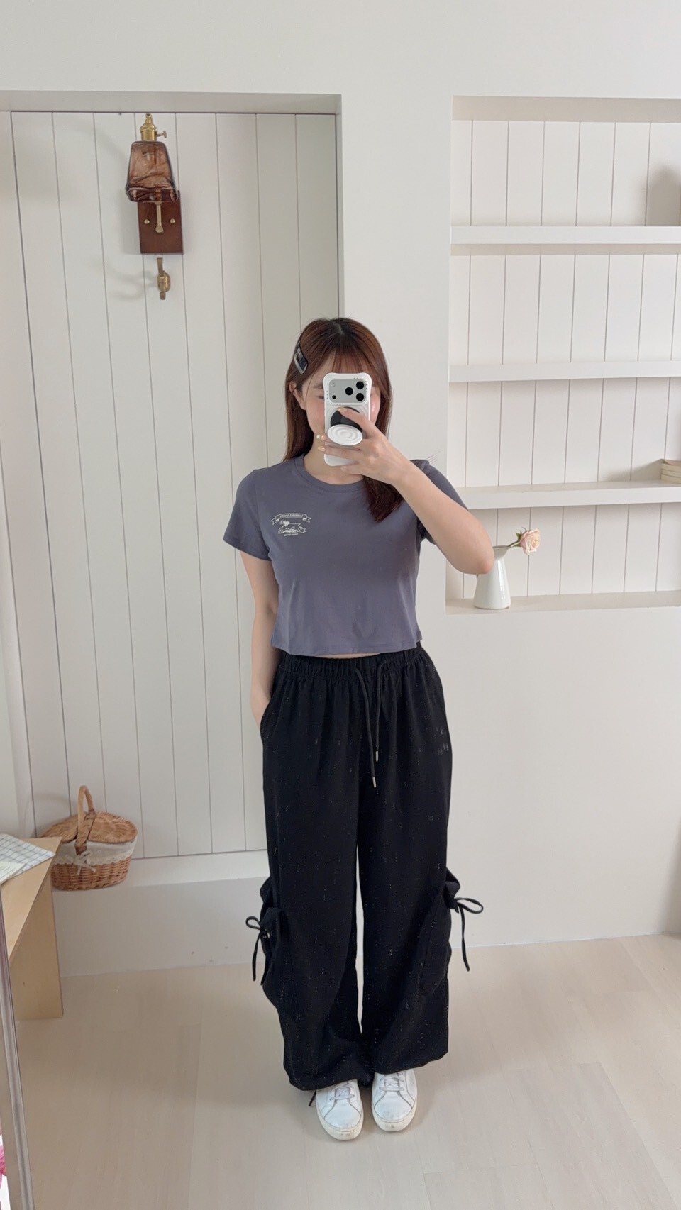 (推高個子) 側綁帶棉褲 2colors