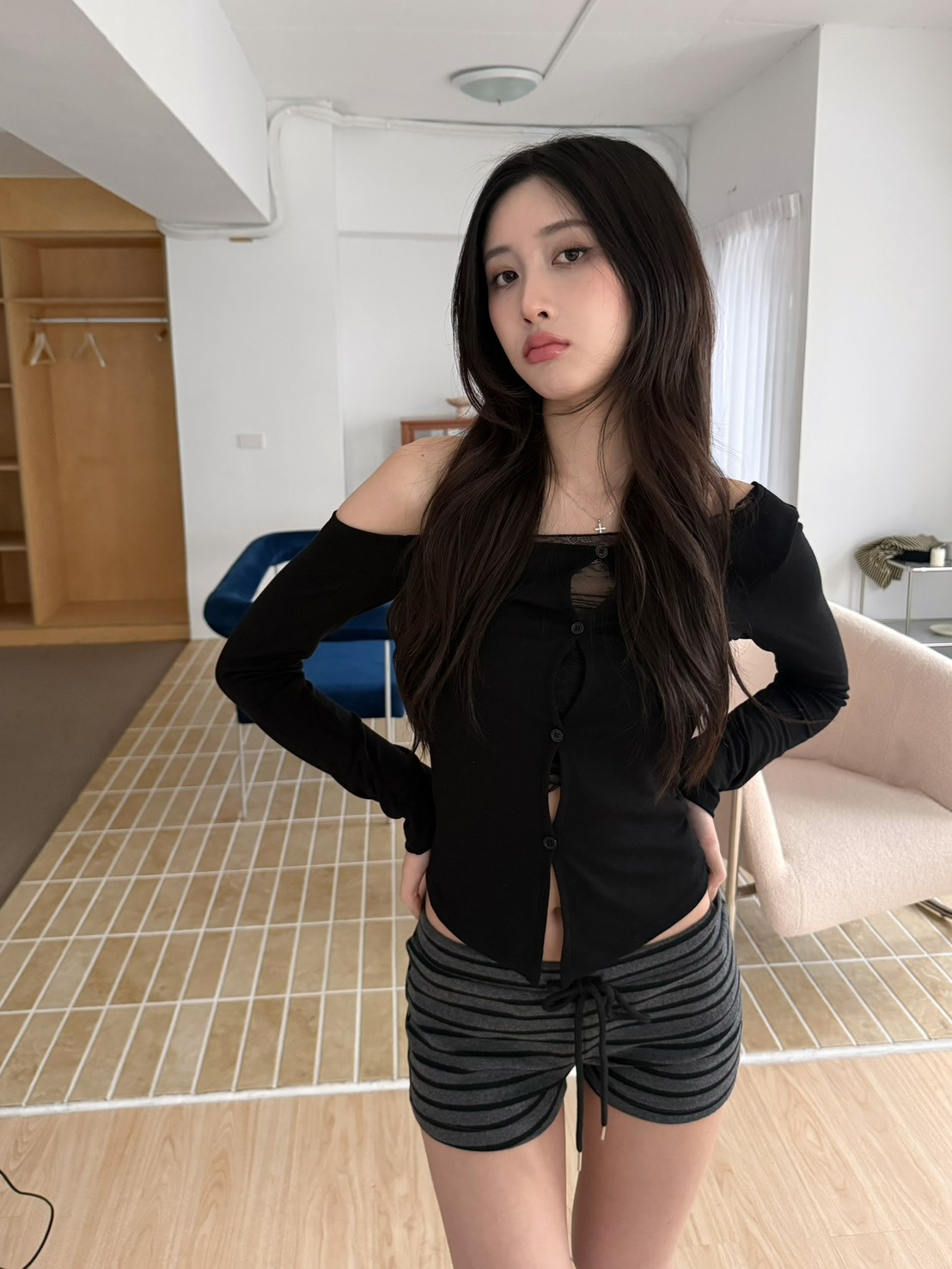 M18 Mores 條紋小短褲