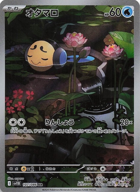 【Sv11B 107／086 AR】オタマロ
