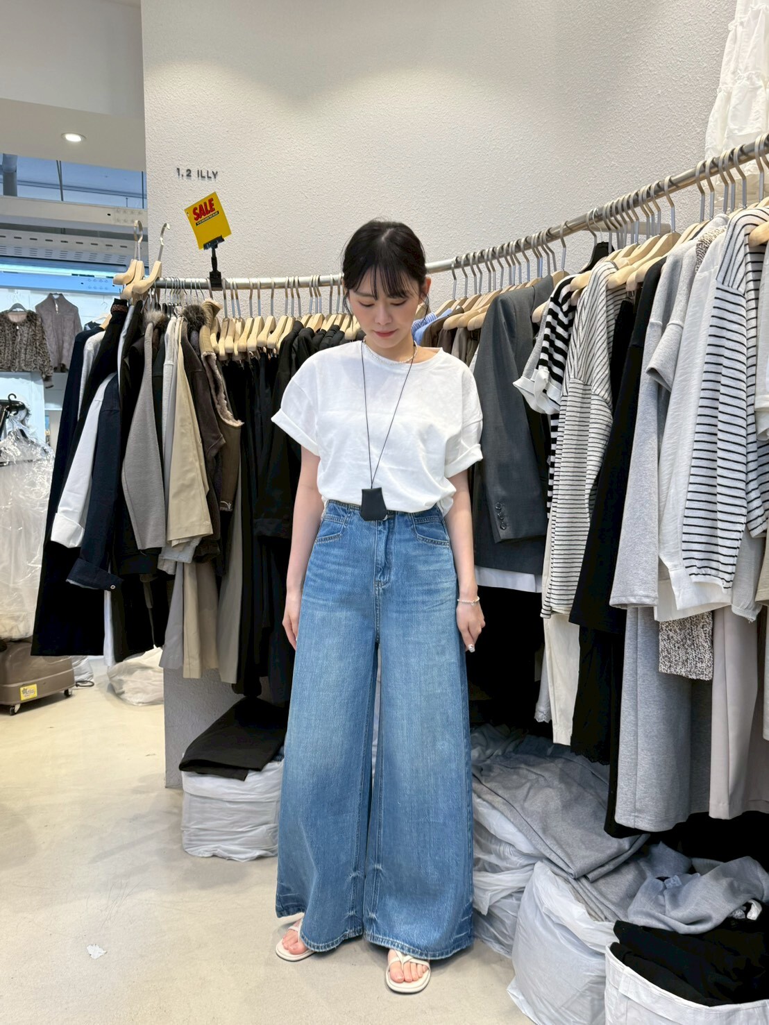 1L6001 A型喇叭牛仔褲