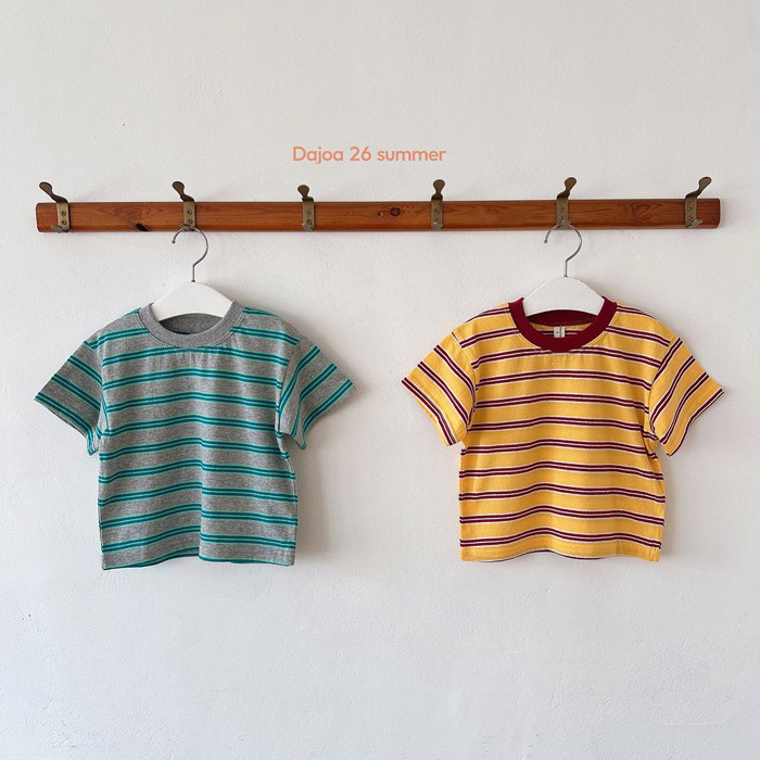 正韓夏DAJOA 兩色雙條紋上衣