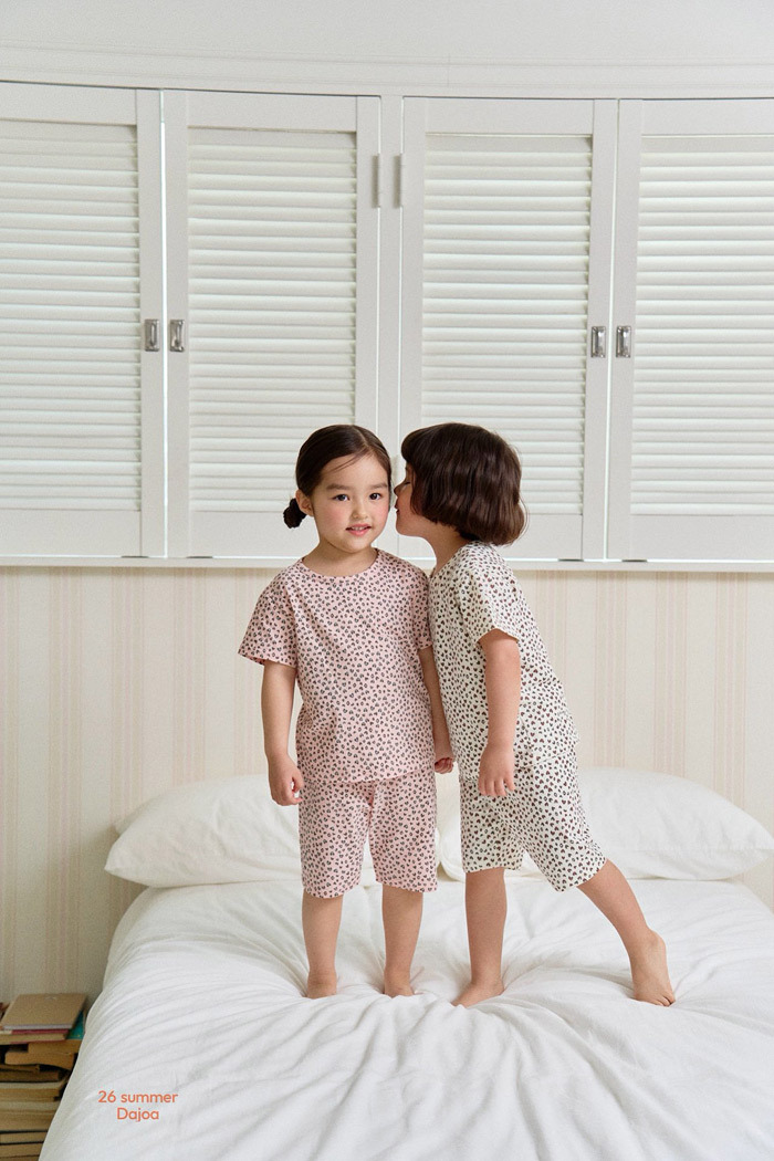 正韓夏DAJOA 兩色豹紋愛心家居服