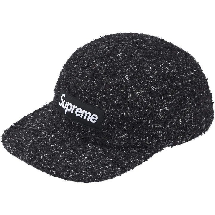 預購┃Supreme 26SS Bouclé Camp Cap 混色 編織 五分割帽