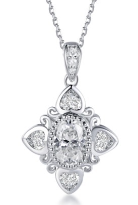 (6942) N2995 Heart of Elegance Necklace （莫桑）