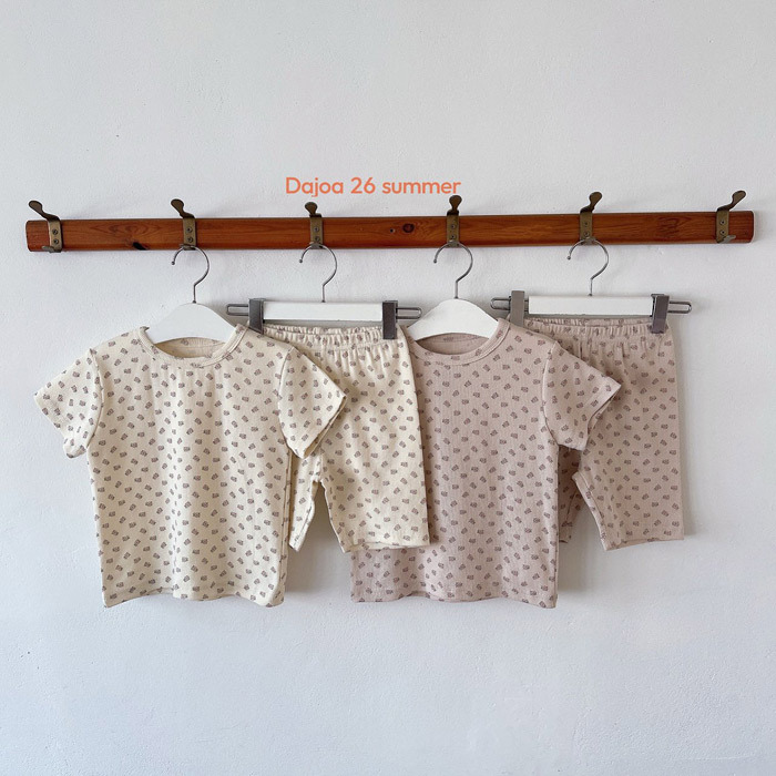 正韓夏DAJOA 兩色粉色碎花家居服