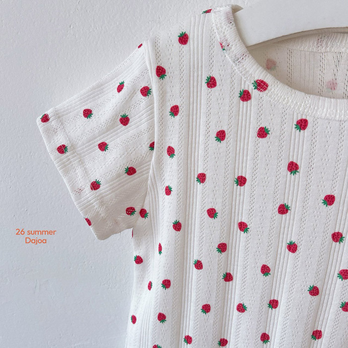 正韓夏DAJOA 兩色草莓家居服