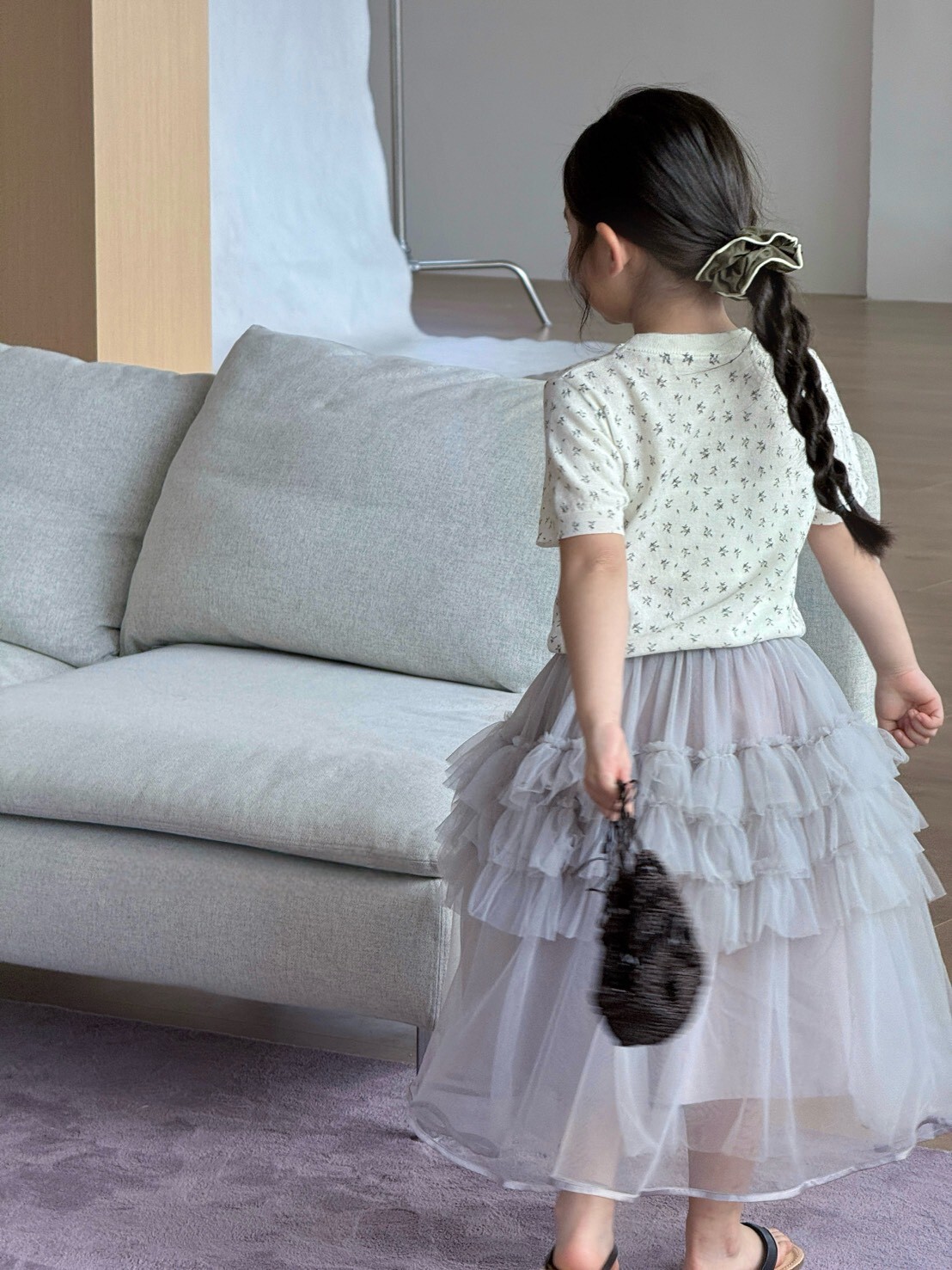 清新奶油花上衣