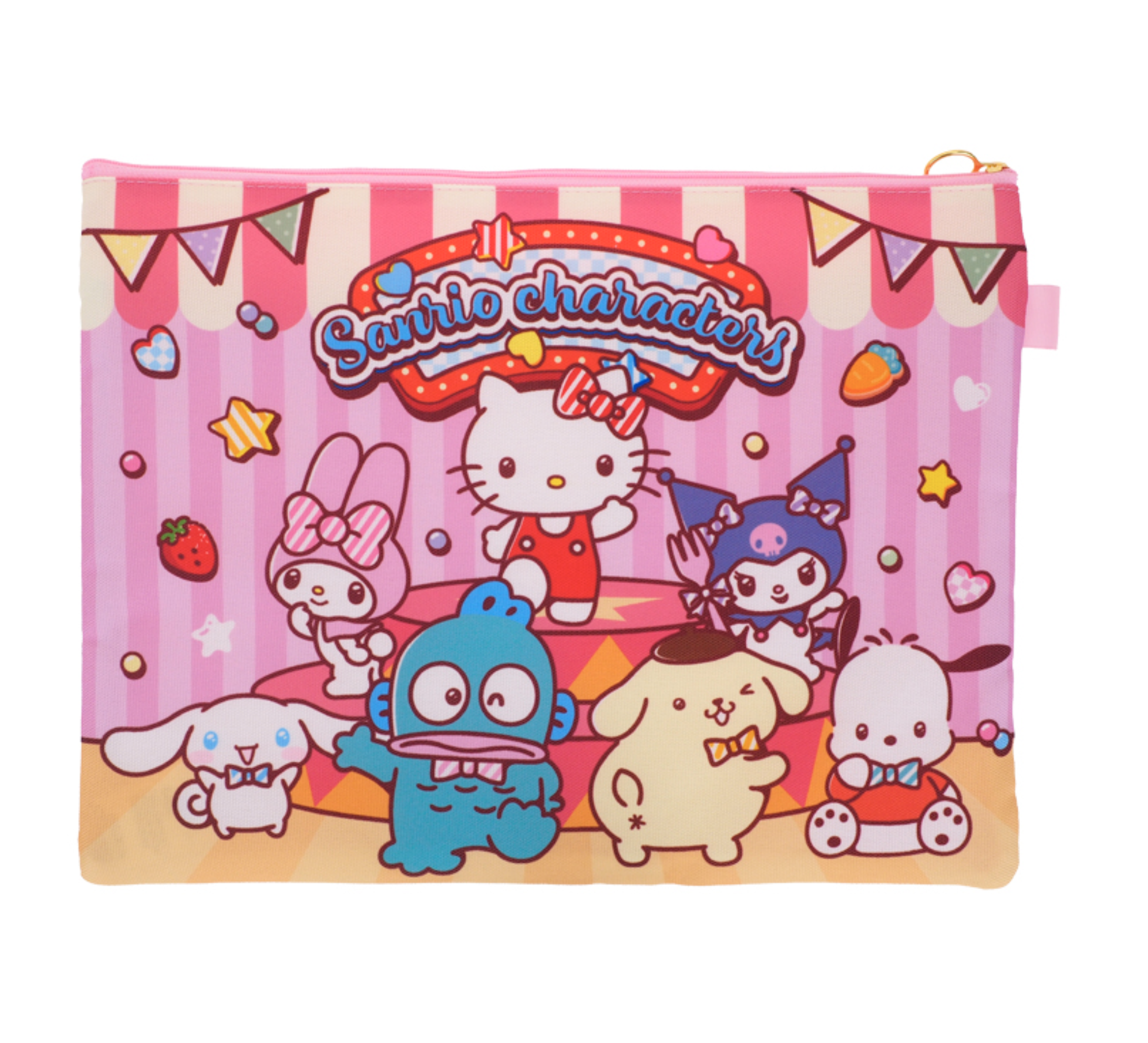 Mix Characters 布文件袋 3拉鍊格 9-7165-23