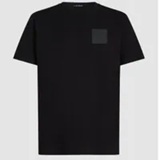 [S] KARL LAGERFELD BLACK BLOCK LOGO RUBBER PATCH TEE, AWM17022-999 (SKL1592)