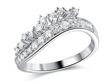 (6968) R7007 Chanmpagne Bubble Ring 香檳氣泡（莫桑）