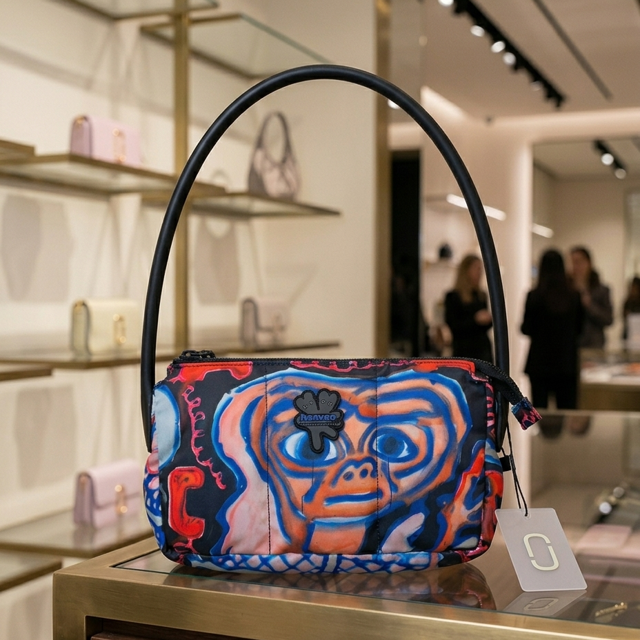 【預購】H032852 HEAVEN by Marc Jacobs 「外星人 E.T.」多彩滿版托特包