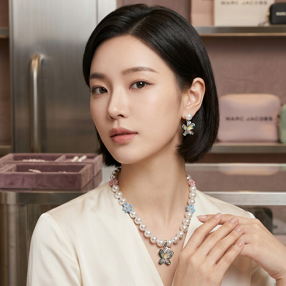 【預購】H032854 Marc Jacobs  蝴蝶項鍊/耳釘