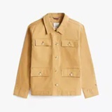 [S] TOMMY HILFIGER KHAKI GOLD-BUTTON FIELD JACKET, STH1653 (STH1653)