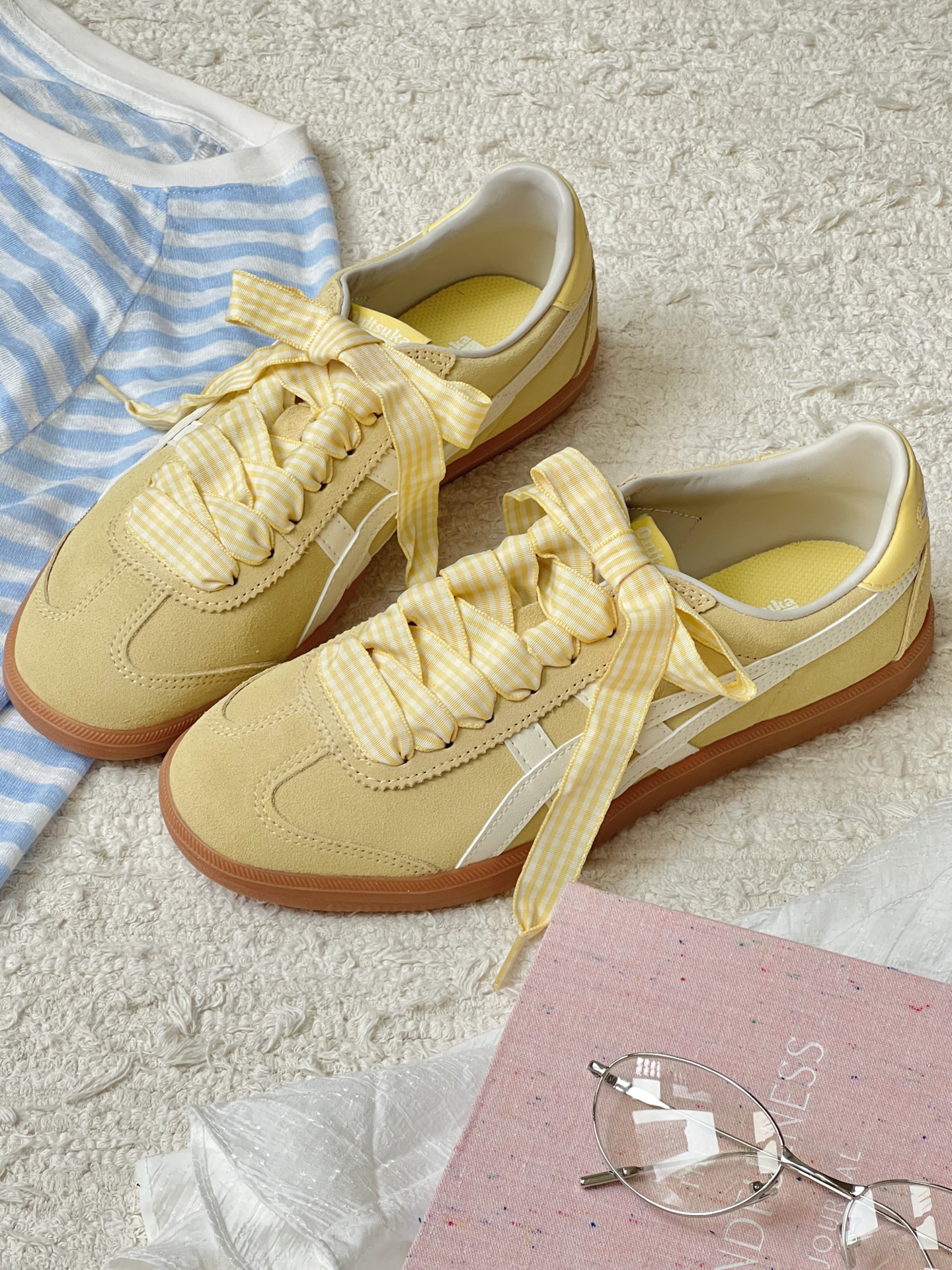 代購-Onitsuka Tiger鬼塚虎 Tokuten 牛皮革 小雞黃 焦糖底 休閒舒適 德訓鞋 男女同款 黃色 1183C562-750