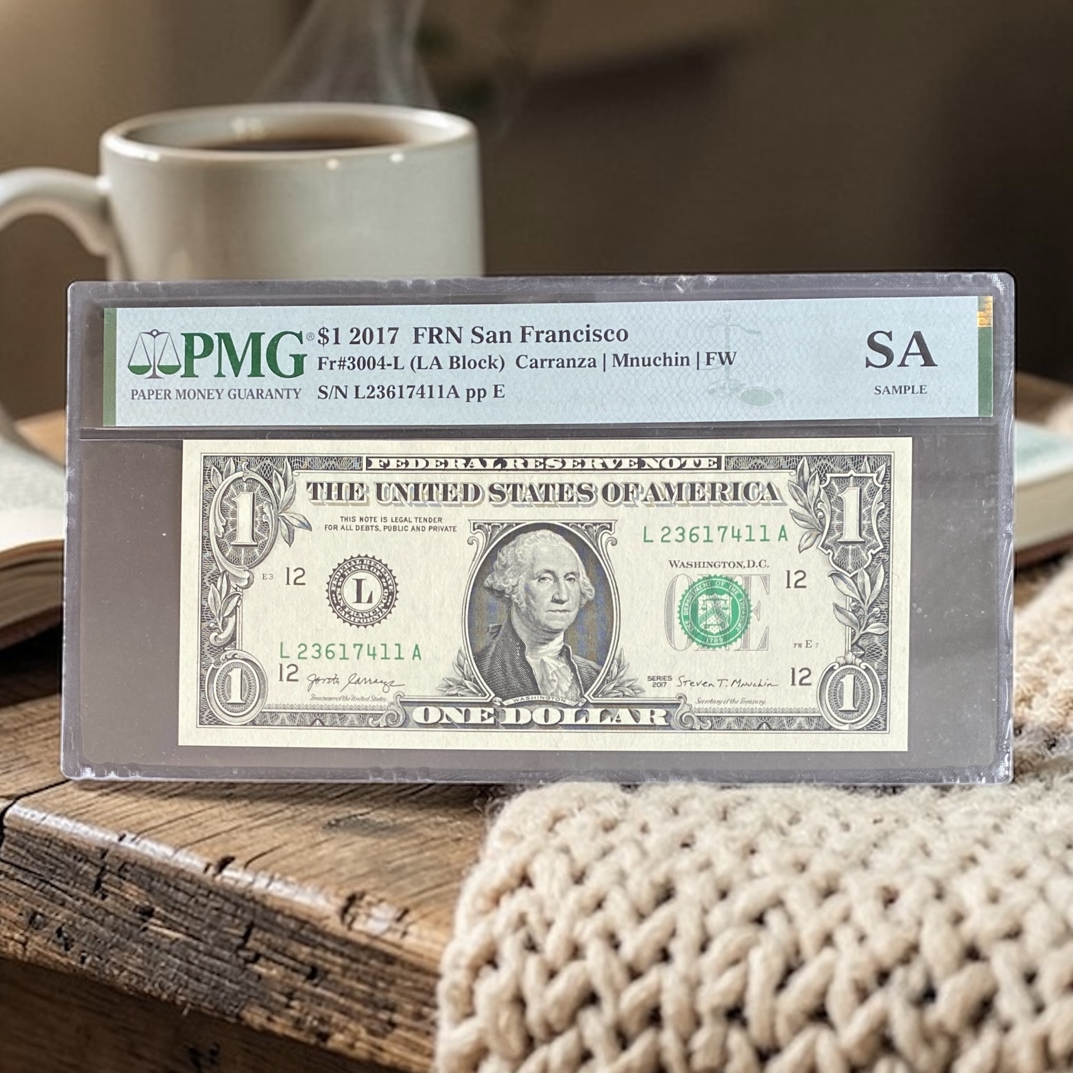 2017年美國一元 (PMG Sample) 樣版 L23617411A