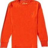 [S] PRL ORANGE BIG BOYS LONG-SLEEVE JERSEY T-SHIRT, 323854677102-ORANGE (SRL249)