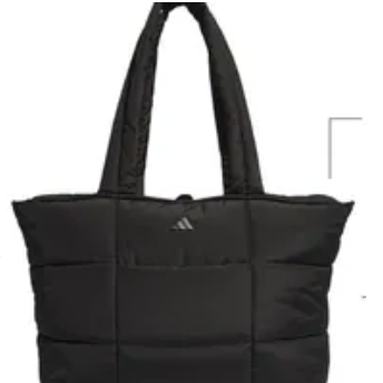 [S] ADIDAS BLACK QUILTED ALL ME TOTE BAG, SAD320 (SAD320)