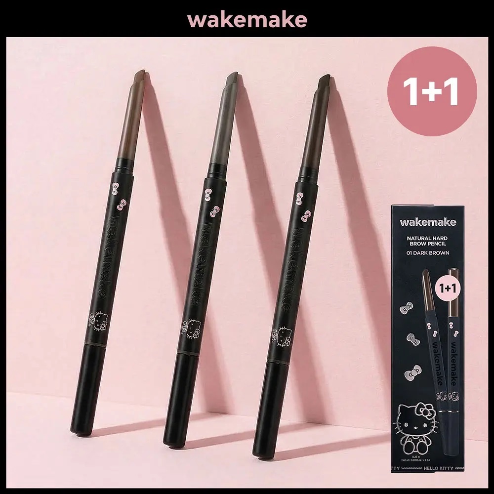 《Olive young連線》WAKEMAKE Natural Hard Brow Pencil 1+1