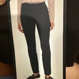 [S] BANANA REPUBLIC BLACK PONTE PANT, 1897892-BLACK (SZZ1123)