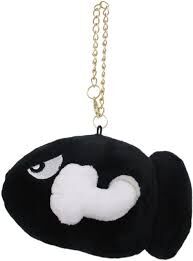 Nintendo San Ei Mario Plush Keychain MM07 Bullet Bill 529077