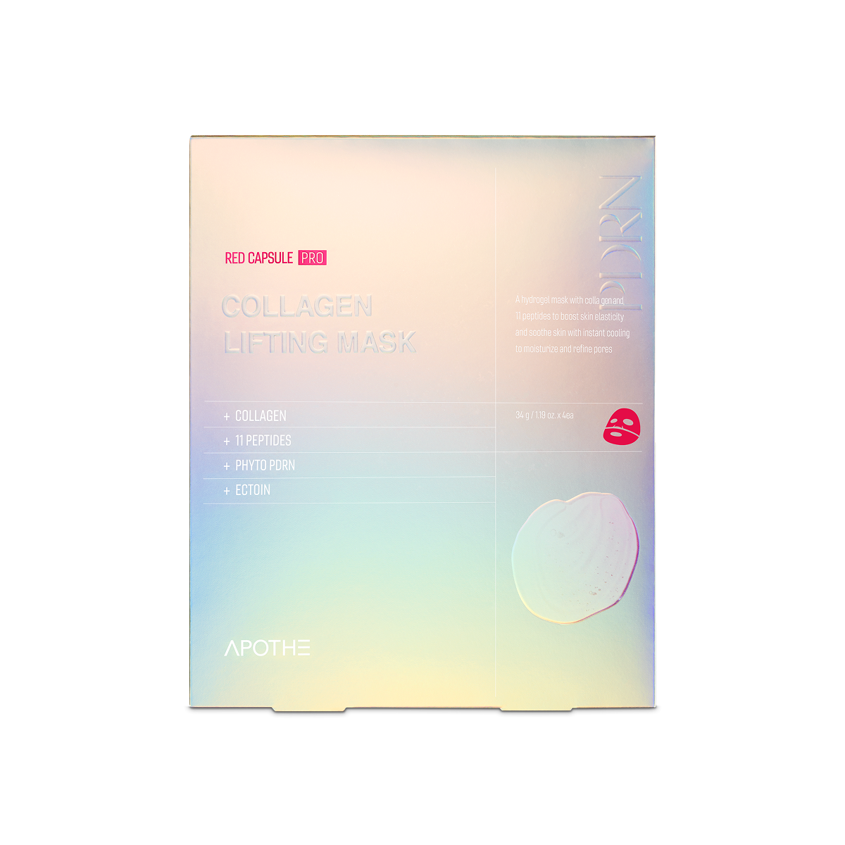 KOR-BBG0328-506 Red Capsule Pro- Collagen Lifting Mask 34g x 4ea (A6)