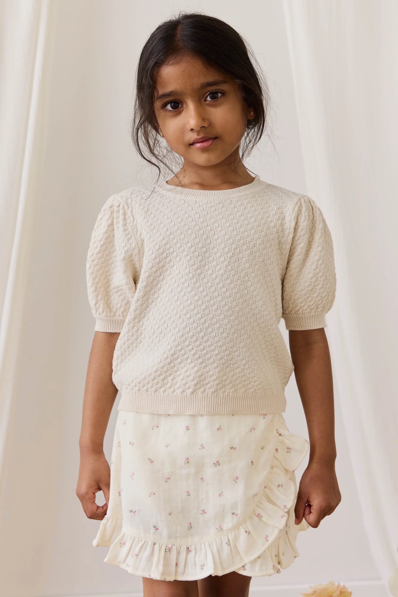 【預購】JAMIE KAY -Organic Cotton Muslin Celine Skirt（Willow Rose）