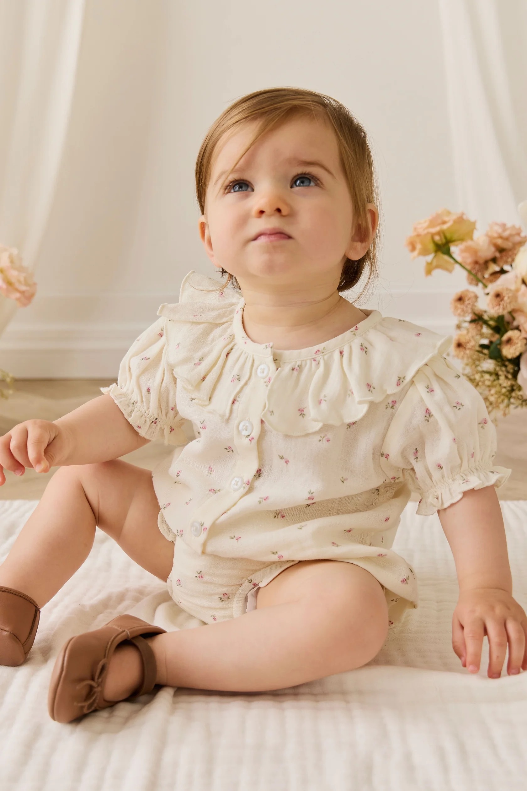 【預購】JAMIE KAY -Organic Cotton Muslin Alora Top（Willow Rose）