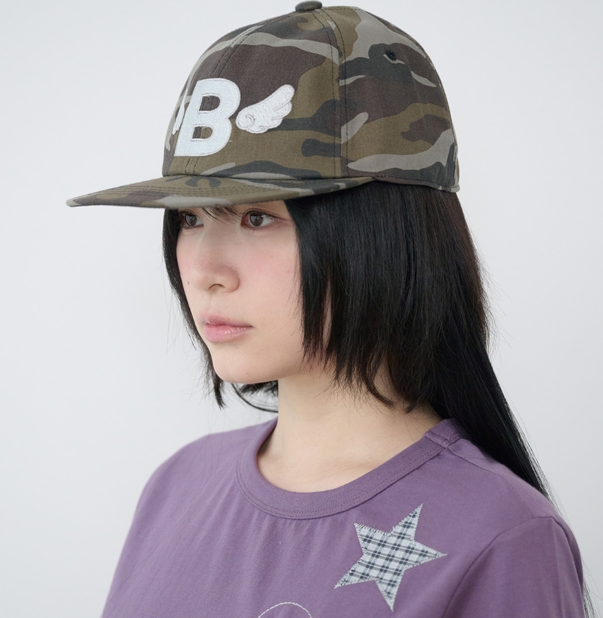 【現貨】BAUF 天使之翼 B字 刺繡 棒球帽 帽子 - 迷彩款