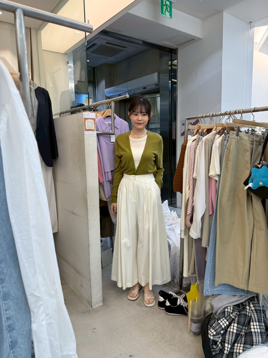 AW6017 高腰垂墜感棉麻寬褲