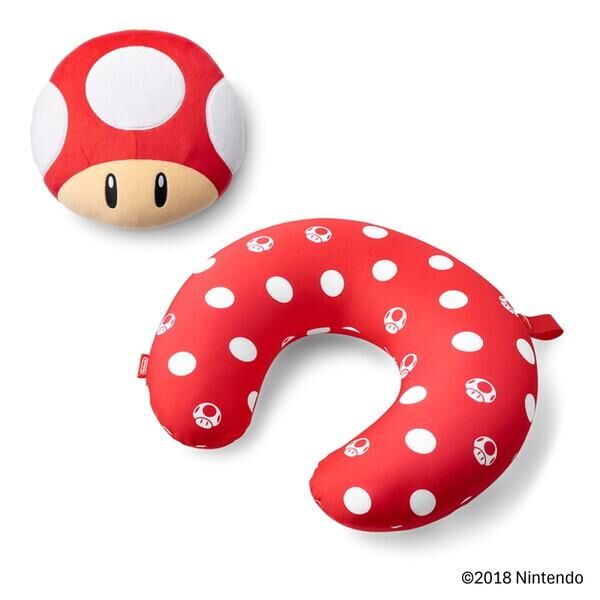 Nintendo Super Mario Reversible neck pillow(Super Mushroom) 808291