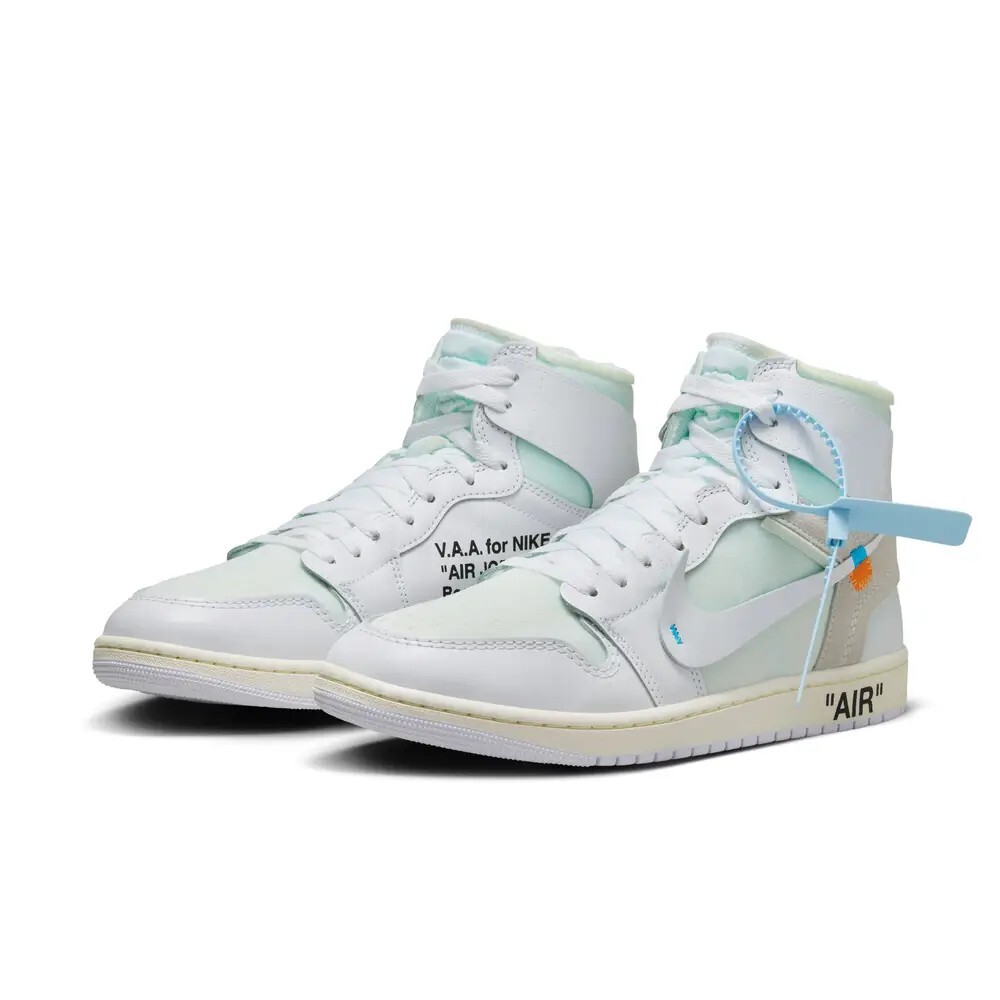 -(A13c)-OFF-WHITE X AIR JORDAN 1 HIGH RETRO OG ALASKA VIRGIL ABLOH 阿拉斯加 全白 -AA3834 100