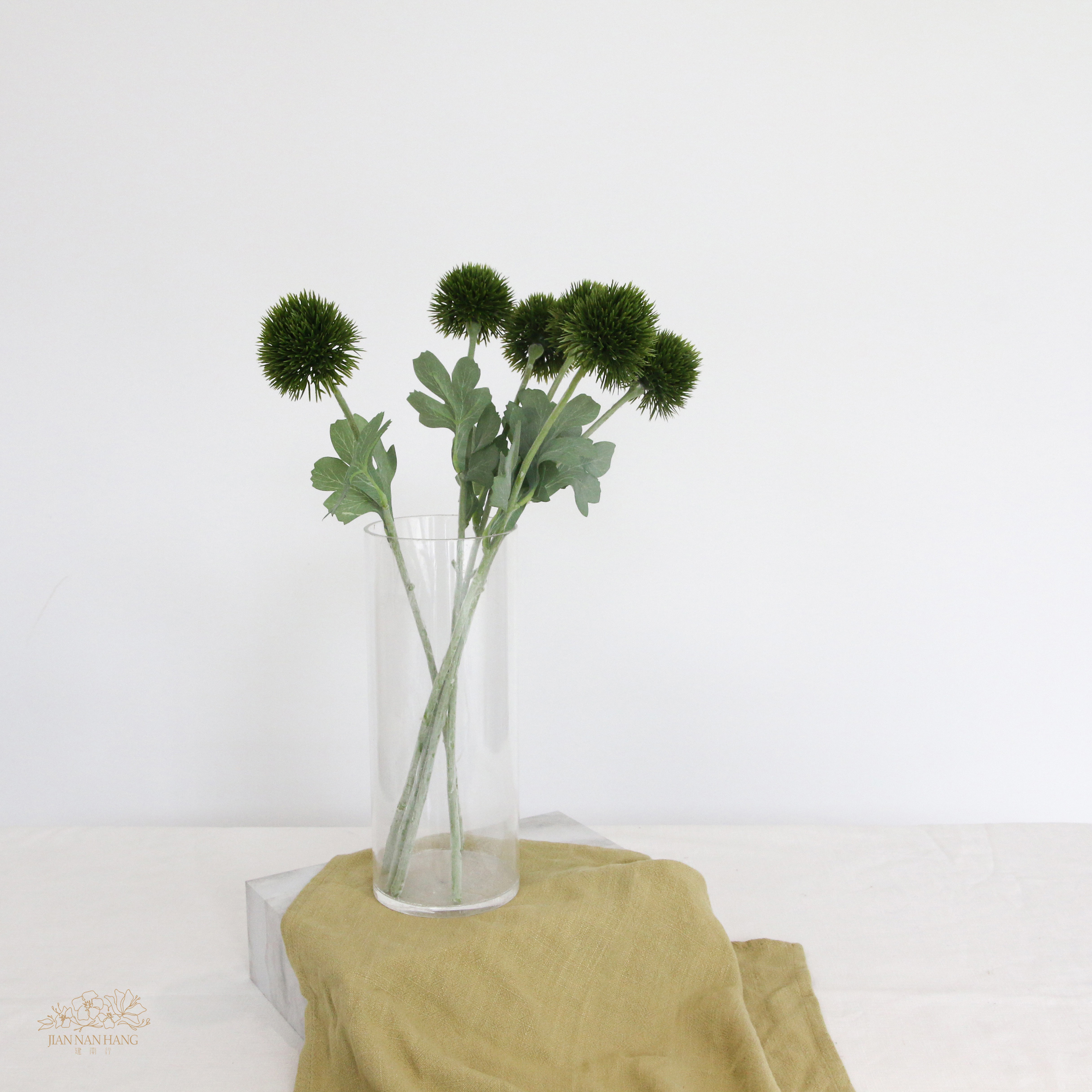 人造花 把束乒乓菊 綠