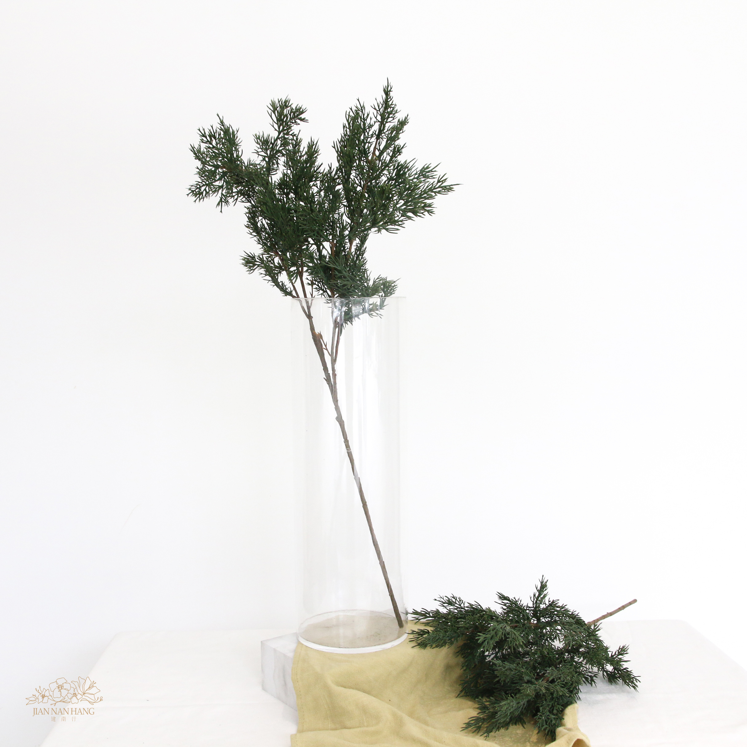 人造葉 雪山松 綠色 80CM