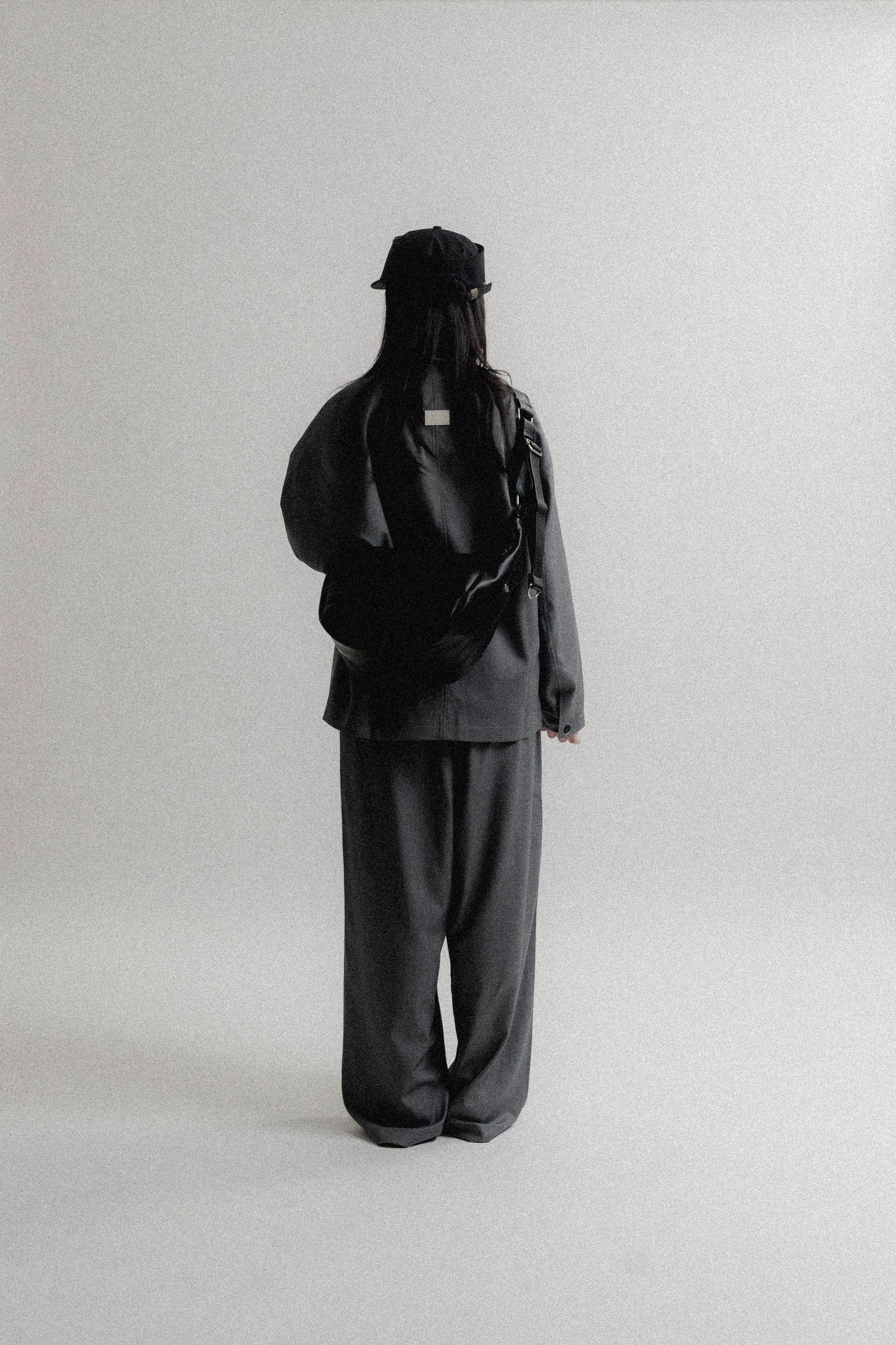 Fumble 樸梵通勤闊西裝長褲｜灰色