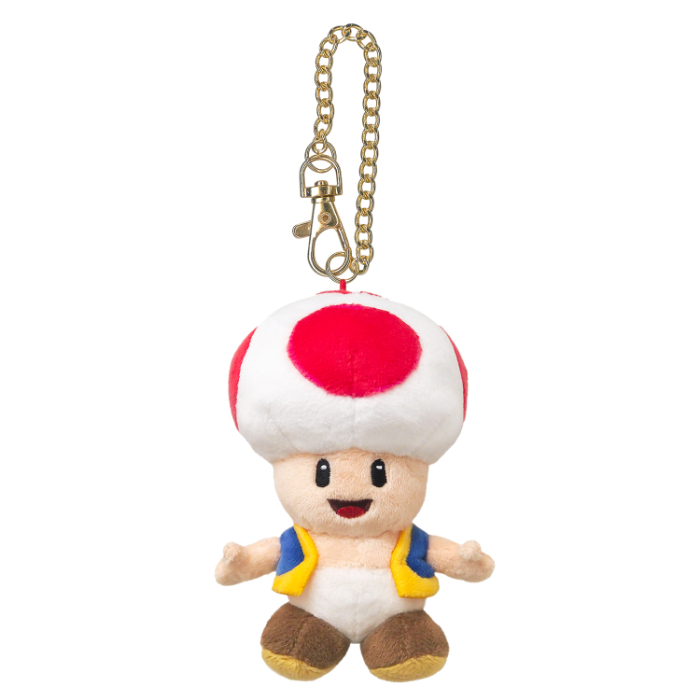 Nintendo San Ei Mario Plush Keychain MM10 Toad 529107
